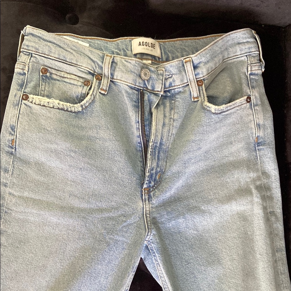 Agolde Blue Straight Jeans Classic Style